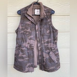 Sonoma medium brown camouflage lined utility vest